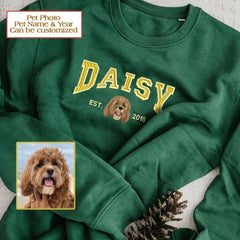 Autumn And Winter Custom Hoodie, Pet Avatar Name, Birthday Embroidery Craft